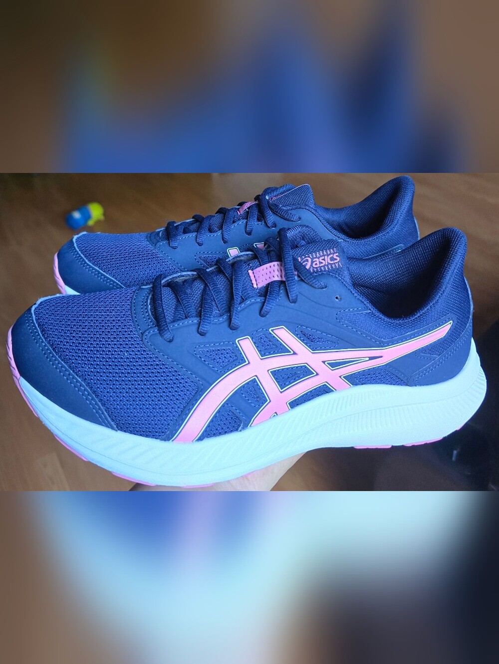 Sz 9.5 Women's ASICS JOLT 4 'Midnight/Fruit Punch' Running Shoes
